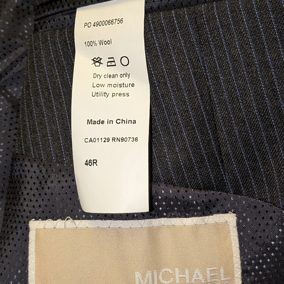 Michael Kors Charcoal Pinstripe Blazer - Picture 6 of 12
